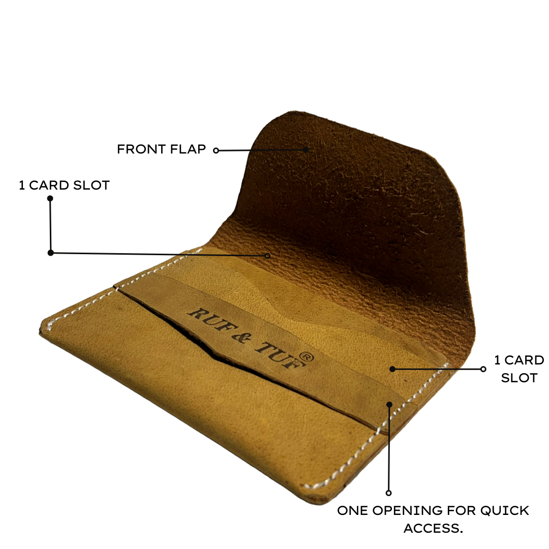 RUF & TUF Minimalist Leather Wallet Card Holder