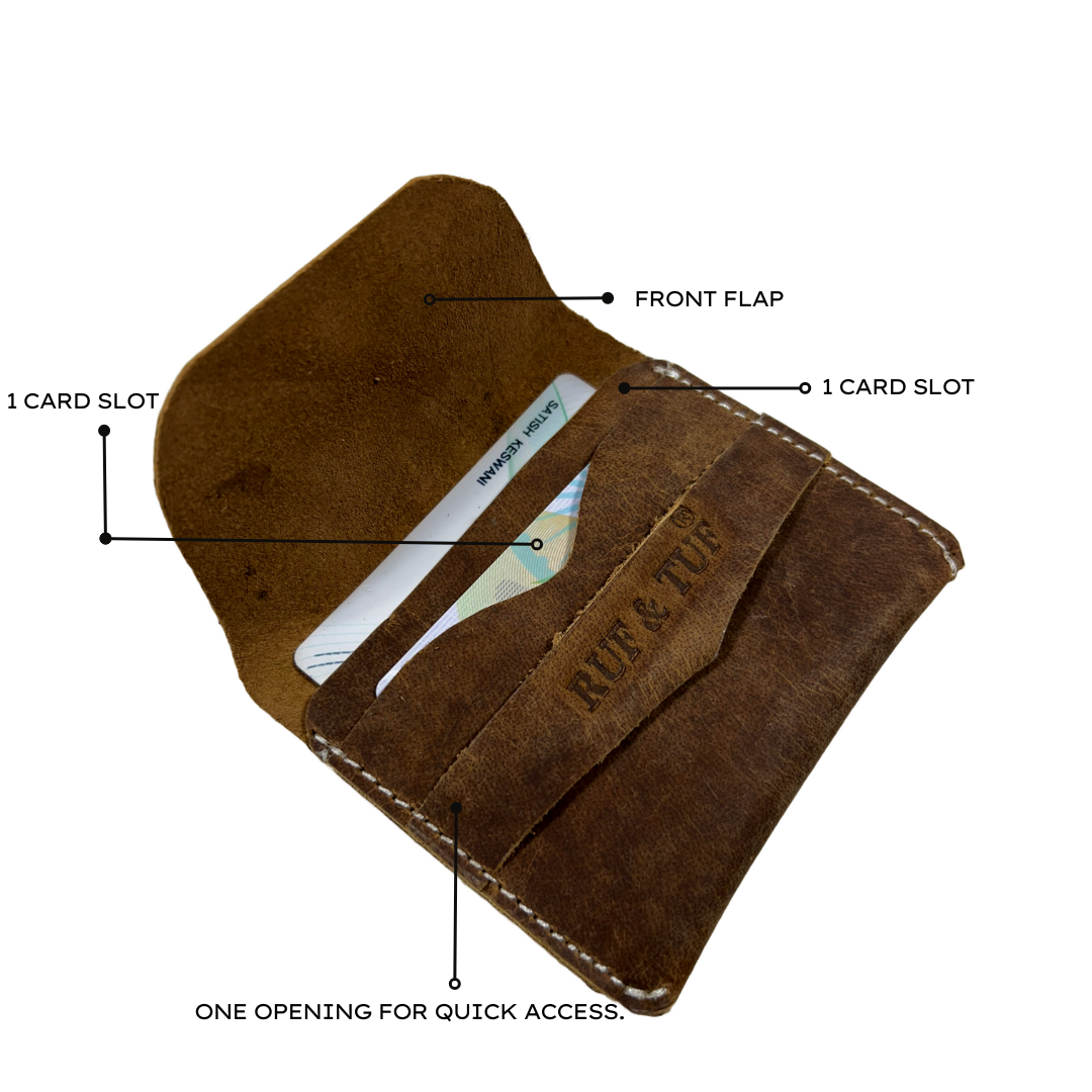 RUF & TUF small leather wallet for men