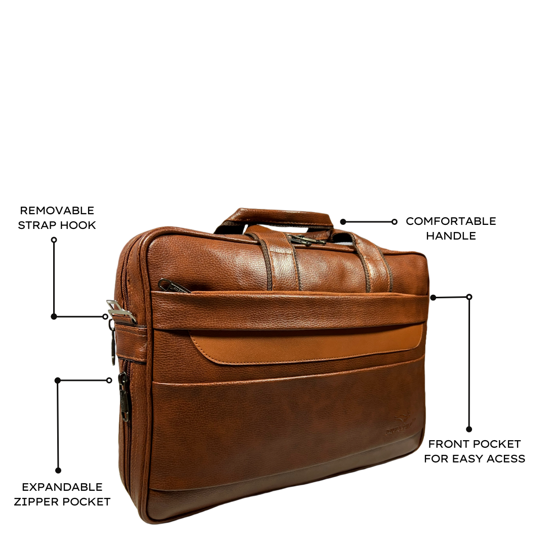 leather office bag