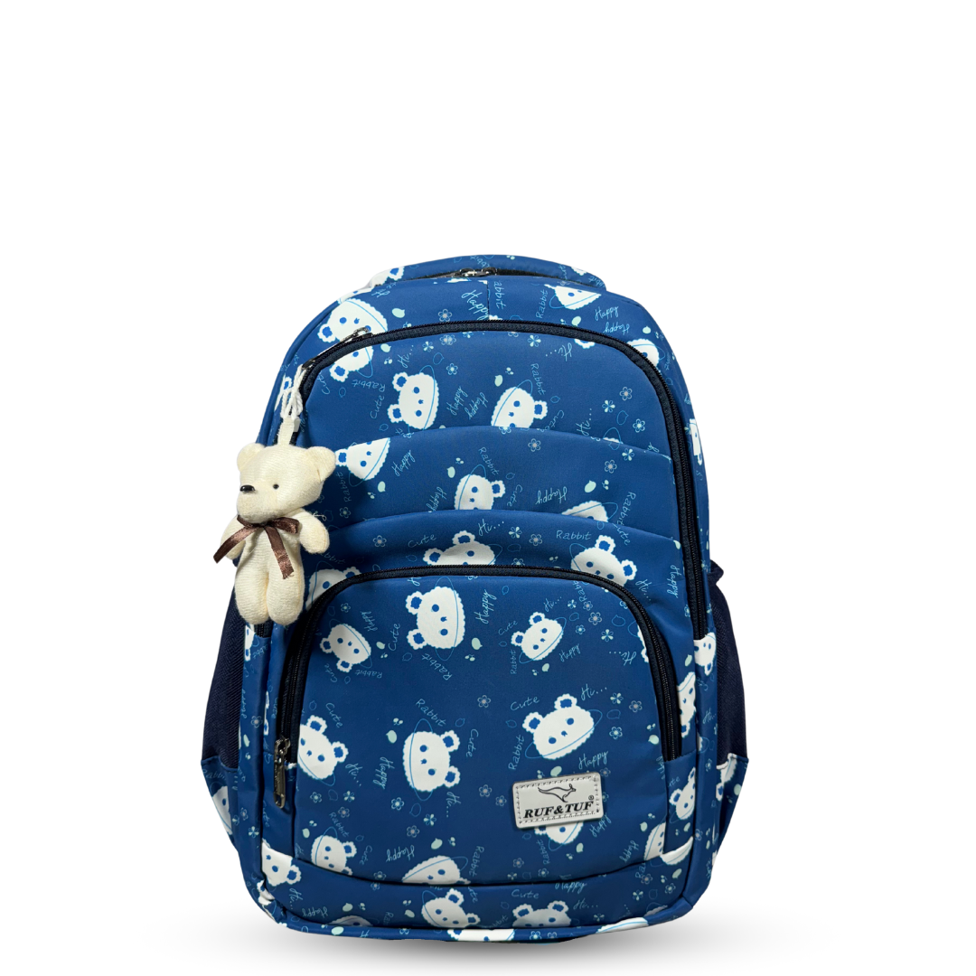 class 4, 5 kids bag, school bag for girls, cute kitty bags in blue