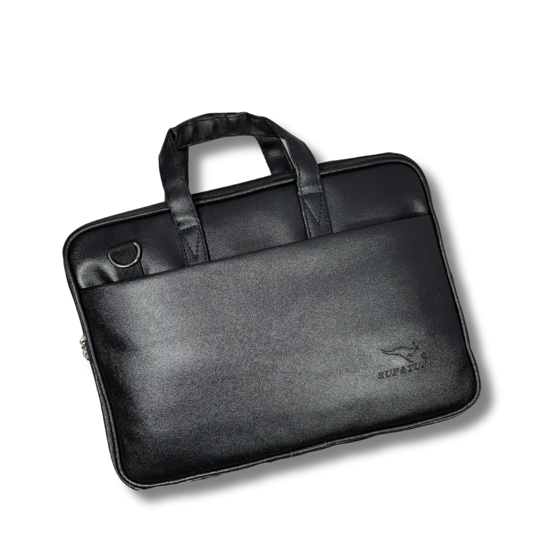 black office laptop bag messenger bag shoulder bag for men work bag leather executive bag