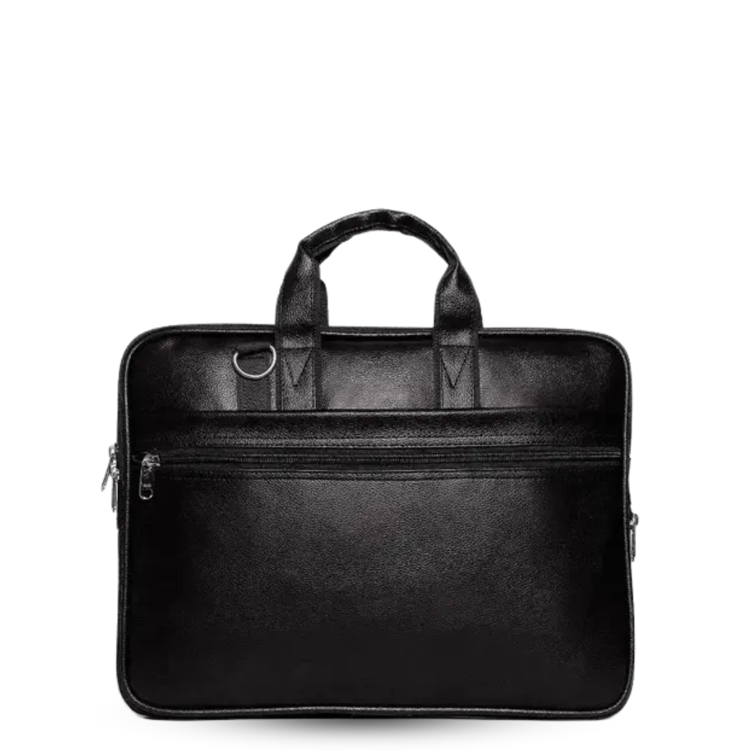 black office laptop bag messenger bag shoulder bag for men work bag leather executive bag