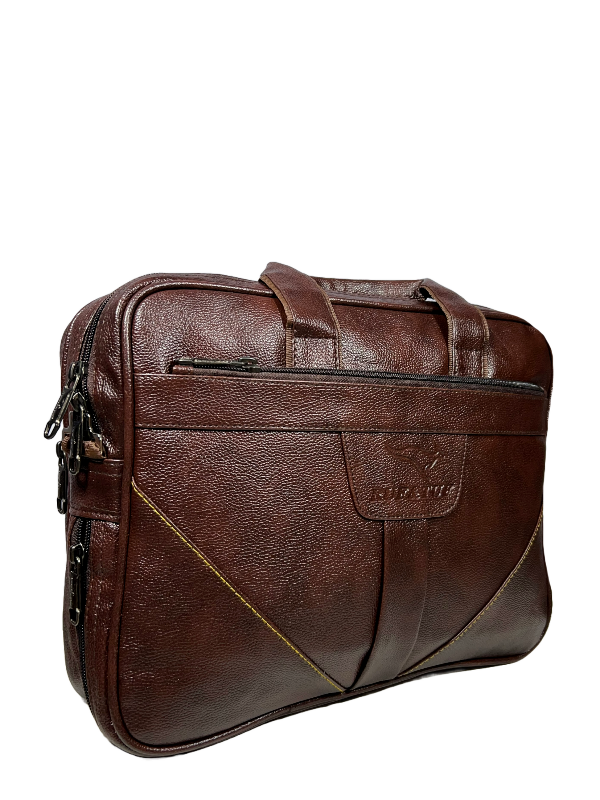 brown laptop bag