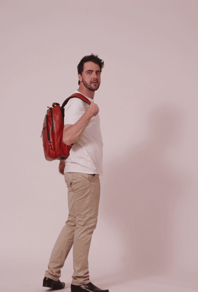 Liav, The Leather Backpack